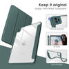 DTTOCASE for iPad Air Case 5th / 4th Generation 10.9 Inch (2022/2020),iPad Pro 11 Inch Case with Transparent Shockproof Back Cover[Built-in Pencil Holder,Auto Sleep/Wake,Camera Protection]-Blue Purple