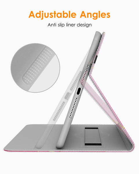 DTTO for iPad 9.7 Inch 5th/6th Generation 2018/2017 Case with Apple Pencil Holder, Premium Leather Folio Stand Cover Case for Apple iPad 9.7 inch, Also Fit iPad Pro 9.7/Air 2/Air - Black