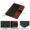 DTTO Passport Holder Cover Wallet, Premium PU Leather RFID Blocking Travel Wallet Case with Vaccine Card Slot for Women Men, Brown Black