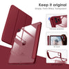 DTTOCASE iPad Pro 12.9 Case 6th / 5th / 4th / 3rd Generation 2022/2021 / 2020/2018,12.9 inch Clear Back Cover[Built-in Pencil Holder,Auto Sleep/Wake,Camera Protection] for iPad Pro-Blue Purple