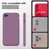 DTTOCASE for iPhone SE Case 2022/2020, iPhone 8 Case, iPhone 7 Case, Liquid Silicone Phone Case for iPhone SE 8 7 4.7 Inch, Colorful Silky-Soft Protective Cover for Girls Boys, and Women,Navy Blue
