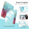 DTTOCASE iPad 10th Generation Case 2022, iPad 10.9 Inch Case with Clear Transparent Back and TPU Shockproof Frame Cover [Built-in Pencil Holder, Support Auto Sleep/Wake] -Watermelon