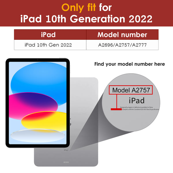 DTTO iPad 10th Generation Case 10.9 Inch 2022, Premium Leather Business Folio Stand Cover with Pencil Holder - Auto Wake/Sleep and Multiple Viewing Angles, Brown