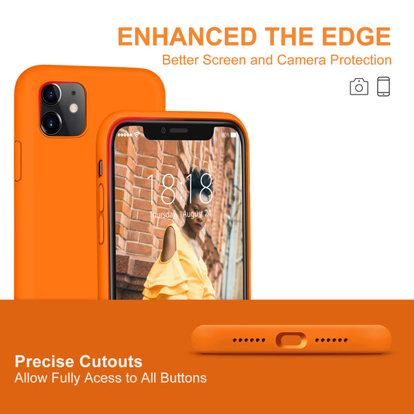 DTTO Compatible with iPhone 11 Case, [Romance Series] Full Covered Silicone Cover [Enhanced Camera and Screen Protection] with Honeycomb Grid Pattern Cushion for iPhone 11 6.1” 2019, Mint Green