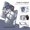 DTTOCASE iPad 10th Generation Case 2022, iPad 10.9 Inch Case with Clear Transparent Back and TPU Shockproof Frame Cover [Built-in Pencil Holder, Support Auto Sleep/Wake] -Black