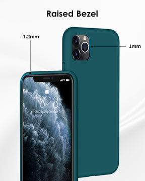 DTTO Compatible with iPhone 11 Pro Max Case, [Romance Series] Silicone Cover [Enhanced Camera and Screen Protection] with Honeycomb Grid Cushion for iPhone 11 Pro Max 2019 6.5", Mint Green