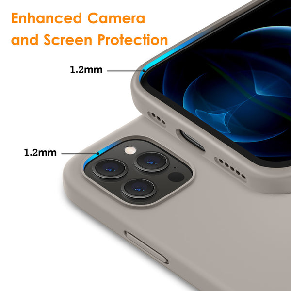 DTTO Compatible with iPhone 12/12 Pro Case,Shockproof Silicone [Romance Series] Cover [Enhanced Camera and Screen Protection] with Honeycomb Grid Cushion for iPhone 12 6.1” 2020,Midnight Green