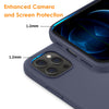 DTTO Compatible with iPhone 12/12 Pro Case,Shockproof Silicone [Romance Series] Cover [Enhanced Camera and Screen Protection] with Honeycomb Grid Cushion for iPhone 12 6.1” 2020,Midnight Green