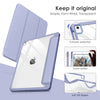 DTTOCASE for iPad 6th / 5th Generation 9.7 inch Case (2018/2017), iPad Air 2 & 1 (2014/2013) Case, Clear Back, Smart Cover [Built-in Pencil Holder, Auto Sleep/Wake] - Rose Gold