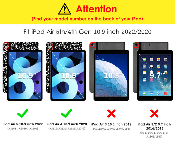 DTTO iPad Air 5th Generation Case (2022) / iPad Air 4th Generation Case (2020) 10.9 Inch, Premium Leather Business Folio Stand Cover with Pencil Holder [2nd Pencil Charging] for iPad Air 5/4, Brown