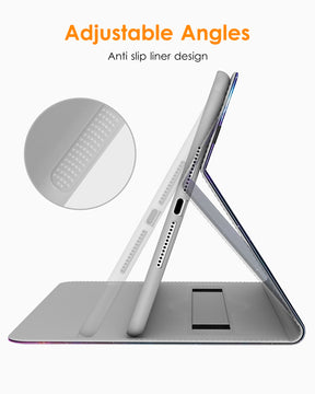 DTTO for iPad 9.7 Inch 5th/6th Generation 2018/2017 Case with Apple Pencil Holder, Premium Leather Folio Stand Cover Case for Apple iPad 9.7 inch, Also Fit iPad Pro 9.7/Air 2/Air - Black