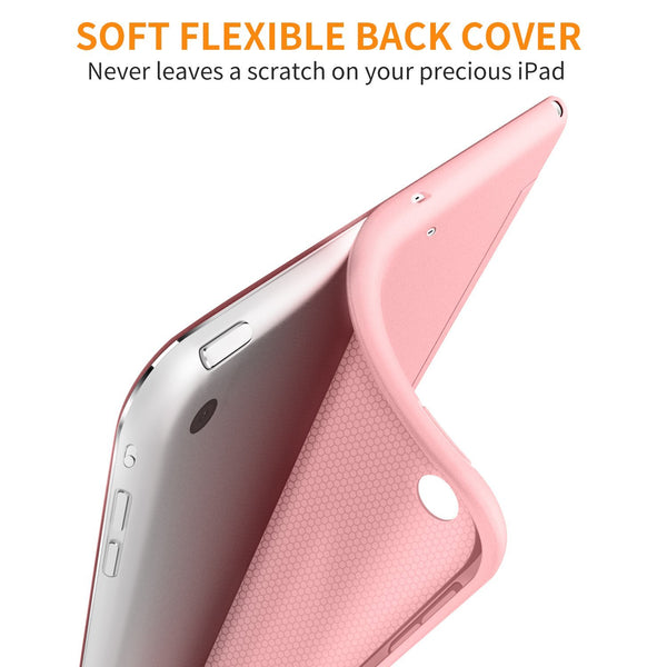 iPad Mini Case for iPad Mini 3/2 / 1, DTTO Ultra Slim Lightweight Smart Case Trifold Cover Stand with Flexible Soft TPU Back Cover for iPad Apple Mini, Mini 2, Mini 3 [Auto Sleep/Wake],NavyBlue