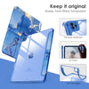 DTTOCASE for iPad Air Case 5th / 4th Generation 10.9 Inch (2022/2020),iPad Pro 11 Inch Case with Transparent Shockproof Back Cover[Built-in Pencil Holder,Auto Sleep/Wake,Camera Protection]-Blue Purple