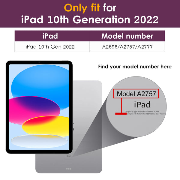 DTTO iPad 10th Generation Case 10.9 Inch 2022, Premium Leather Business Folio Stand Cover with Pencil Holder - Auto Wake/Sleep and Multiple Viewing Angles, Brown