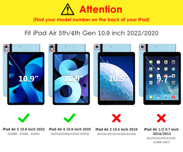 DTTO iPad Air 5th Generation Case (2022) / iPad Air 4th Generation Case (2020) 10.9 Inch, Premium Leather Business Folio Stand Cover with Pencil Holder [2nd Pencil Charging] for iPad Air 5/4, Brown