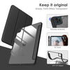 DTTOCASE for iPad Air Case 5th / 4th Generation 10.9 Inch (2022/2020),iPad Pro 11 Inch Case with Transparent Shockproof Back Cover[Built-in Pencil Holder,Auto Sleep/Wake,Camera Protection]-Blue Purple