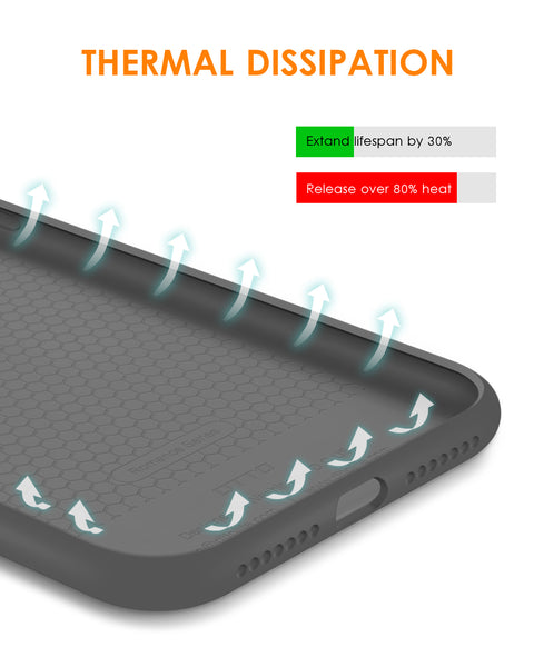 DTTO Compatible with iPhone XR Case, [Romance Series] Silicone Case with Hybrid Protection for iPhone XR 6.1 Inch - Black