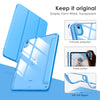 DTTOCASE iPad 10th Generation Case 2022, iPad 10.9 Inch Case with Clear Transparent Back and TPU Shockproof Frame Cover [Built-in Pencil Holder, Support Auto Sleep/Wake] -Black