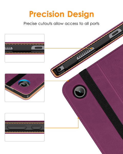 DTTO for Samsung Galaxy Tab A8 10.5 inch Case 2022, Premium Leather Business Folio Stand Cover with Built-in Hand Strap for Samsung Galaxy Tab A8 10.5’’ 2022 Model [SM-X200/X205/X207], Black