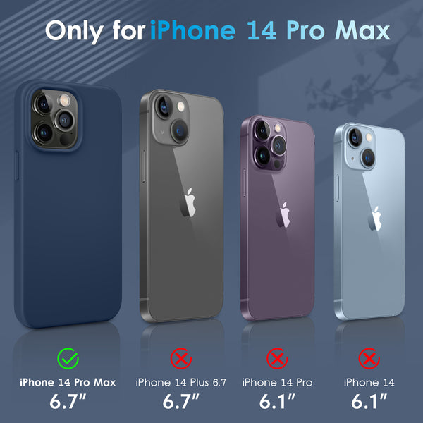 DTTO Compatible with iPhone 14 Pro Max Case, Ultra Slim Soft Premium Liquid Silicone [Military Grade Drop Protection] Full-Body Protective Bumper Phone Case for iPhone 14 Pro Max 6.7"(2022)- Orange