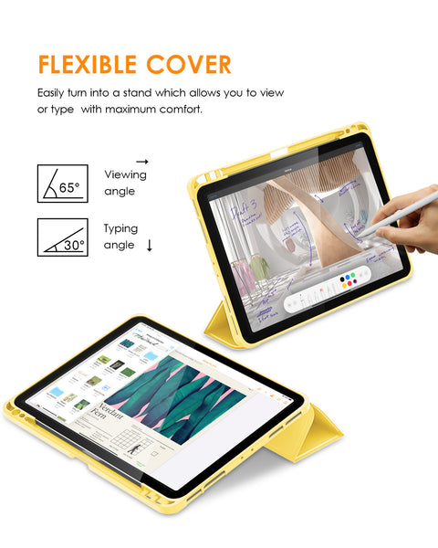 DTTOCASE iPad Pro 11 inch Case, Soft Smart Cover with Pencil Holder for iPad Pro 11-inch 4th/3rd/2nd/1st Generation (2022/2021/2020/2018 Released)，Auto Sleep/Wake, Midnight Blue