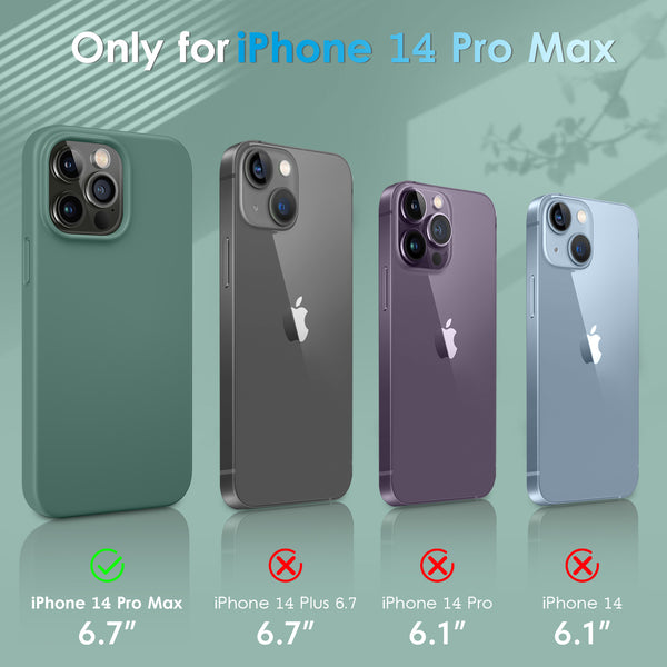 DTTO Compatible with iPhone 14 Pro Max Case, Ultra Slim Soft Premium Liquid Silicone [Military Grade Drop Protection] Full-Body Protective Bumper Phone Case for iPhone 14 Pro Max 6.7"(2022)- Orange