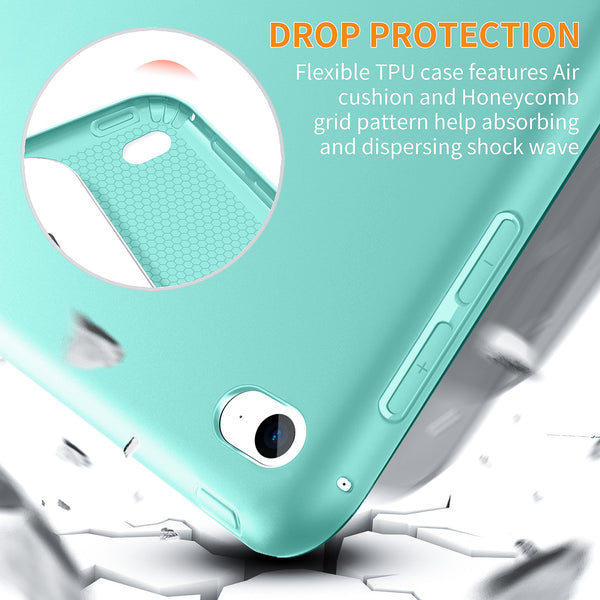 DTTO Case for iPad Mini 4,(Not Compatible with Mini 5th Generation 2019) Ultra Slim Lightweight Smart Case Trifold Stand with Flexible Soft TPU Back Cover for iPad mini4[Auto Sleep/Wake],Navy Blue