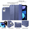 DTTO iPad Air Case 5th / 4th Generation 10.9 Inch, Hard Back, Sparkled and Sheen Front Cover for iPad Air 10.9" 5th / 4th Gen 2022 2020, Support 2nd Gen Pencil, Auto Sleep/Wake - Snow Blue