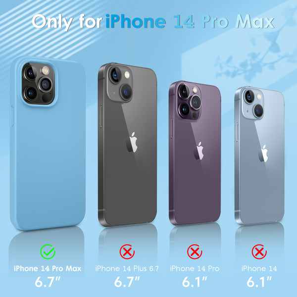 DTTO Compatible with iPhone 14 Pro Max Case, Ultra Slim Soft Premium Liquid Silicone [Military Grade Drop Protection] Full-Body Protective Bumper Phone Case for iPhone 14 Pro Max 6.7"(2022)- Orange