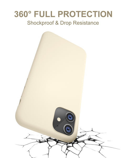 DTTO Compatible with iPhone 11 Case, [Romance Series] Full Covered Silicone Cover [Enhanced Camera and Screen Protection] with Honeycomb Grid Pattern Cushion for iPhone 11 6.1” 2019, Mint Green