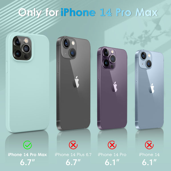 DTTO Compatible with iPhone 14 Pro Max Case, Ultra Slim Soft Premium Liquid Silicone [Military Grade Drop Protection] Full-Body Protective Bumper Phone Case for iPhone 14 Pro Max 6.7"(2022)- Orange