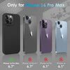 DTTO Compatible with iPhone 14 Pro Max Case, Ultra Slim Soft Premium Liquid Silicone [Military Grade Drop Protection] Full-Body Protective Bumper Phone Case for iPhone 14 Pro Max 6.7"(2022)- Orange