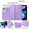 DTTO iPad Air Case 5th / 4th Generation 10.9 Inch, Hard Back, Sparkled and Sheen Front Cover for iPad Air 10.9" 5th / 4th Gen 2022 2020, Support 2nd Gen Pencil, Auto Sleep/Wake - Snow Blue