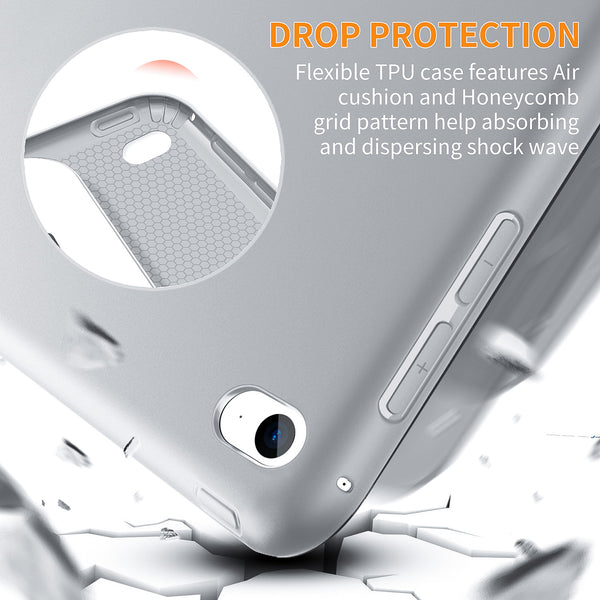 DTTO Case for iPad Mini 4,(Not Compatible with Mini 5th Generation 2019) Ultra Slim Lightweight Smart Case Trifold Stand with Flexible Soft TPU Back Cover for iPad mini4[Auto Sleep/Wake],Navy Blue