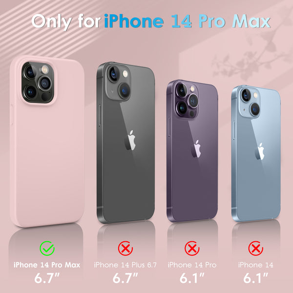 DTTO Compatible with iPhone 14 Pro Max Case, Ultra Slim Soft Premium Liquid Silicone [Military Grade Drop Protection] Full-Body Protective Bumper Phone Case for iPhone 14 Pro Max 6.7"(2022)- Orange