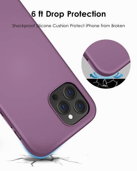 DTTO Compatible with iPhone 12/12 Pro Case,Shockproof Silicone [Romance Series] Cover [Enhanced Camera and Screen Protection] with Honeycomb Grid Cushion for iPhone 12 6.1” 2020,Midnight Green