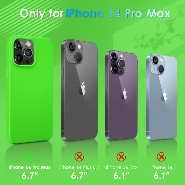 DTTO Compatible with iPhone 14 Pro Max Case, Ultra Slim Soft Premium Liquid Silicone [Military Grade Drop Protection] Full-Body Protective Bumper Phone Case for iPhone 14 Pro Max 6.7"(2022)- Orange