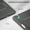 DTTO Shockproof Case for iPad Mini 6 2021, Dual Layer Full Body Tough Rugged Stand Cover Case, Built-in Screen Protector and Pencil Holder for iPad Mini 6 8.3 inch 2021 Release, Deep Black