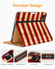 DTTO iPad Pro 12.9 6th / 5th / 4th / 3rd Generation Case 2022/2021/2020/2018, Premium Leather Folio Stand Cover with Built-in Apple Pencil Holder -Auto Wake/Sleep and Multi Viewing Angles,Brown