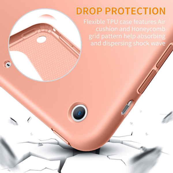 iPad Mini Case for iPad Mini 3/2 / 1, DTTO Ultra Slim Lightweight Smart Case Trifold Cover Stand with Flexible Soft TPU Back Cover for iPad Apple Mini, Mini 2, Mini 3 [Auto Sleep/Wake],NavyBlue