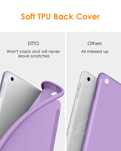 DTTO for iPad 9.7 Case 2018 iPad 6th Generation Case / 2017 iPad 5th Generation Case, Slim Fit Lightweight Smart Cover with Soft TPU Back Case for iPad 9.7 2018/2017 [Auto Sleep/Wake] - Navy Blue