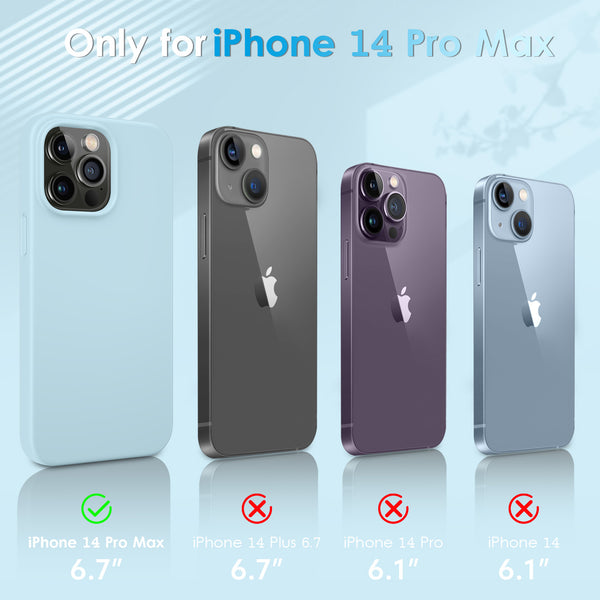 DTTO Compatible with iPhone 14 Pro Max Case, Ultra Slim Soft Premium Liquid Silicone [Military Grade Drop Protection] Full-Body Protective Bumper Phone Case for iPhone 14 Pro Max 6.7"(2022)- Orange