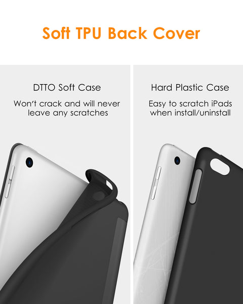 DTTO for iPad Mini 5th Generation 2019 Case, [Gentle Series] Smart Cover Trifold Stand Soft Back Cover for iPad Mini 5th Gen 2019/iPad Mini 4 2015 [Auto Sleep/Wake], Mint Green