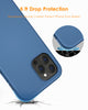 DTTO Compatible with iPhone 12/12 Pro Case,Shockproof Silicone [Romance Series] Cover [Enhanced Camera and Screen Protection] with Honeycomb Grid Cushion for iPhone 12 6.1” 2020,Midnight Green