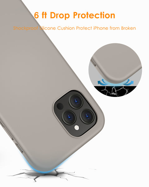 DTTO Compatible with iPhone 12/12 Pro Case,Shockproof Silicone [Romance Series] Cover [Enhanced Camera and Screen Protection] with Honeycomb Grid Cushion for iPhone 12 6.1” 2020,Midnight Green