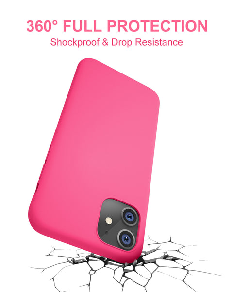 DTTO Compatible with iPhone 11 Case, [Romance Series] Full Covered Silicone Cover [Enhanced Camera and Screen Protection] with Honeycomb Grid Pattern Cushion for iPhone 11 6.1” 2019, Mint Green