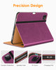 DTTO iPad Pro 12.9 6th / 5th / 4th / 3rd Generation Case 2022/2021/2020/2018, Premium Leather Folio Stand Cover with Built-in Apple Pencil Holder -Auto Wake/Sleep and Multi Viewing Angles,Brown