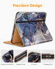 DTTO iPad Pro 12.9 6th / 5th / 4th / 3rd Generation Case 2022/2021/2020/2018, Premium Leather Folio Stand Cover with Built-in Apple Pencil Holder -Auto Wake/Sleep and Multi Viewing Angles,Brown