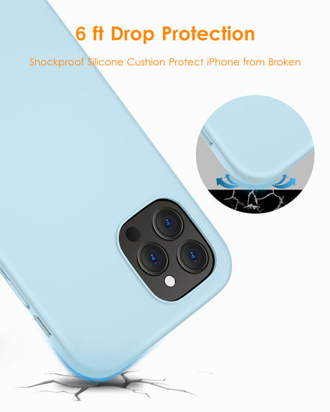 DTTO Compatible with iPhone 12/12 Pro Case,Shockproof Silicone [Romance Series] Cover [Enhanced Camera and Screen Protection] with Honeycomb Grid Cushion for iPhone 12 6.1” 2020,Midnight Green