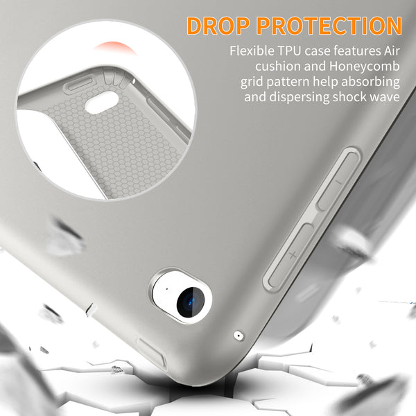 DTTO Case for iPad Mini 4,(Not Compatible with Mini 5th Generation 2019) Ultra Slim Lightweight Smart Case Trifold Stand with Flexible Soft TPU Back Cover for iPad mini4[Auto Sleep/Wake],Navy Blue